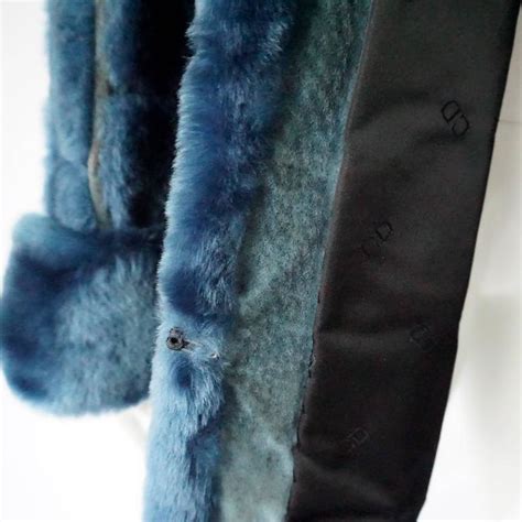 dior faux fur coat